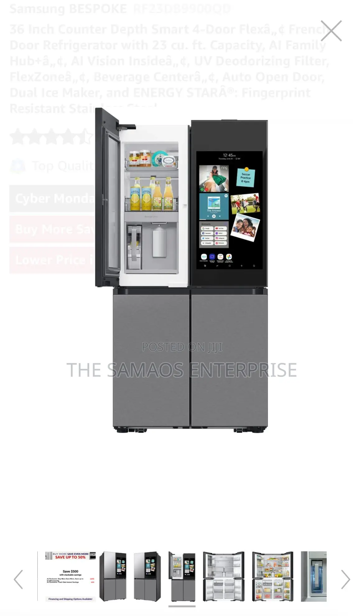 Samsung Bespoke 4-Door Fridge