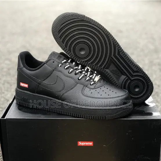 Supreme X Nike Air Force 1 Low Box Logo Sneakers