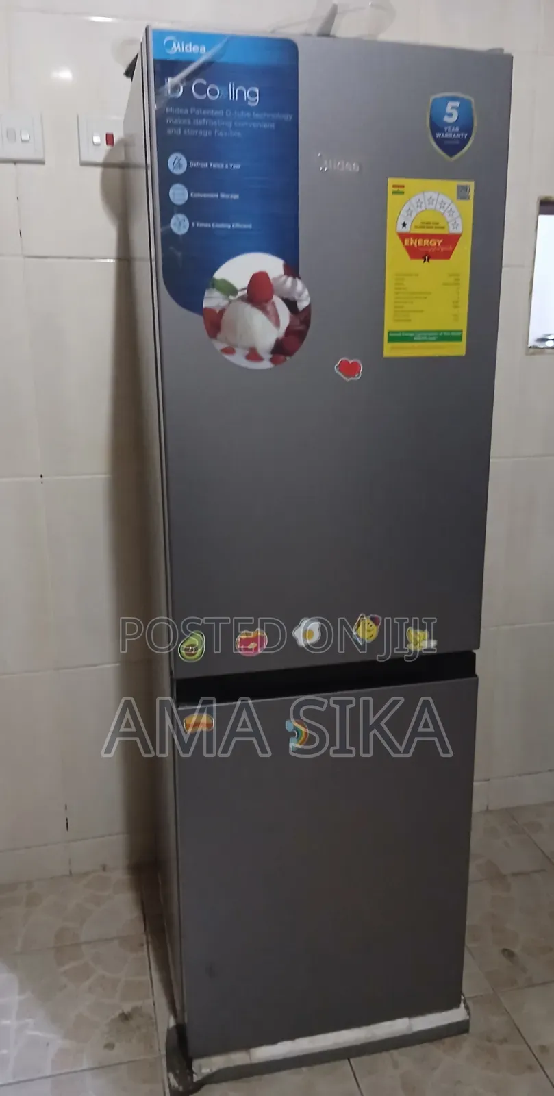 Only 6month Used Midea 174l Fridge Bottom Freezer