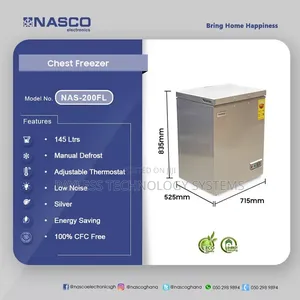 Nasco 145 LTRS Chest Freezer-Nas-200fl