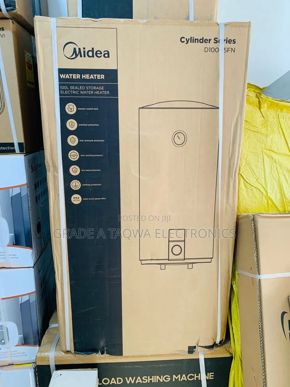 Spacious 100-L Electric Media Water Heater