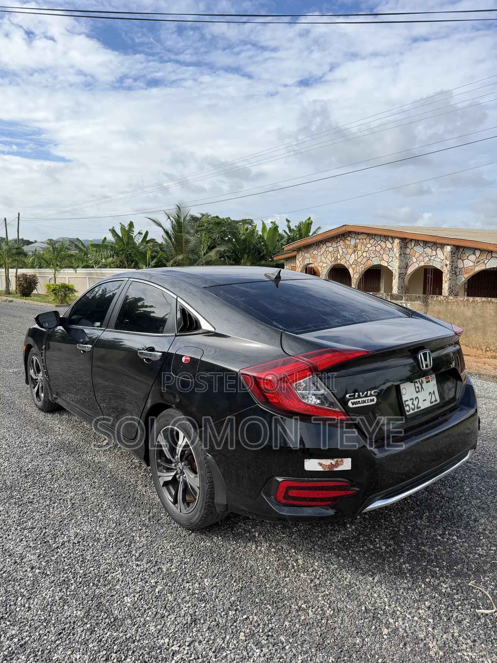 Honda Civic LX Sedan 2019 Black