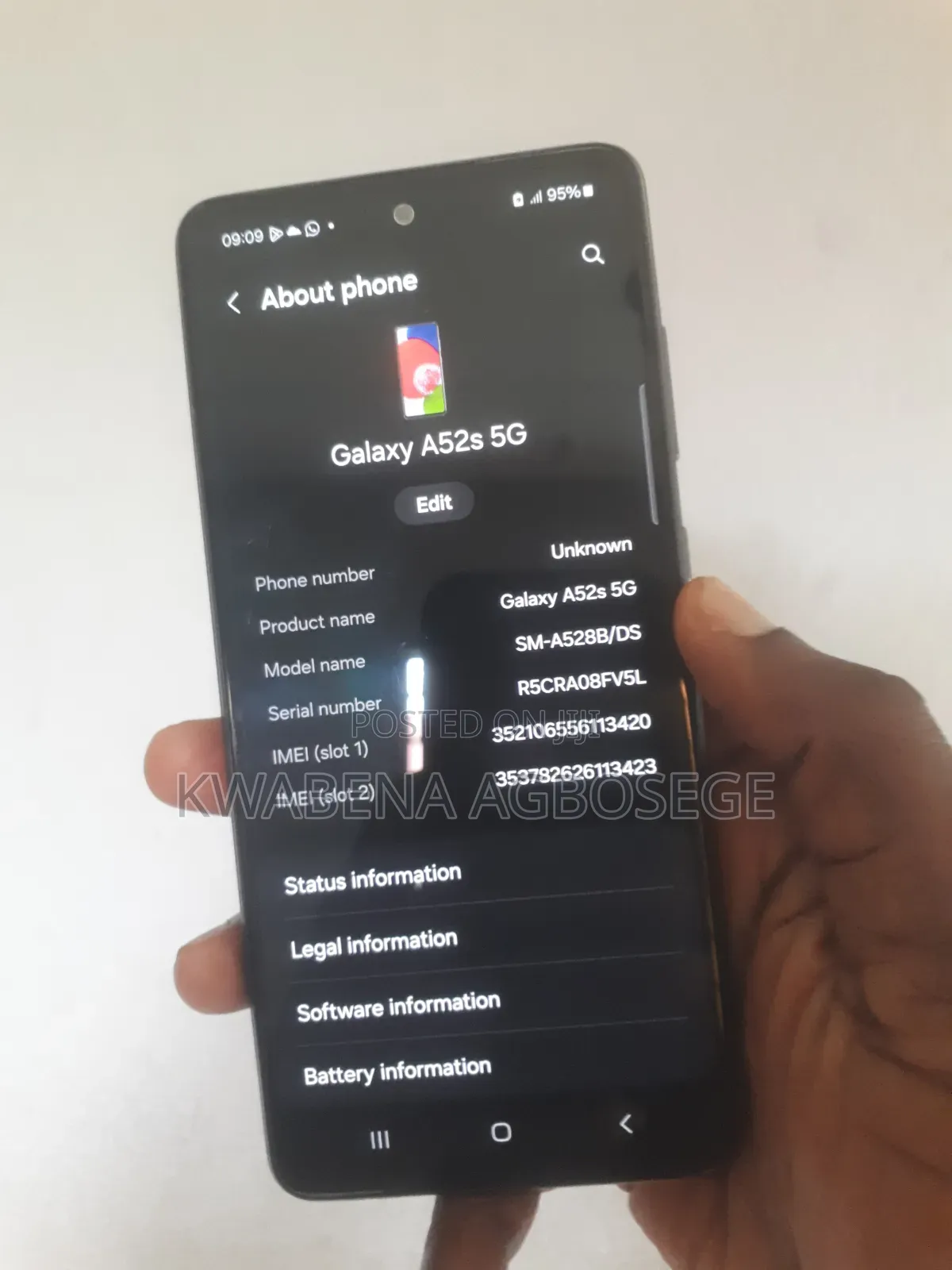 Samsung Galaxy A52s 5G 128 GB Black