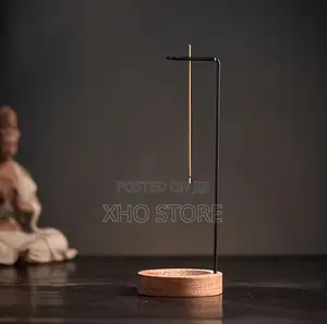 Natural Wooden Incense Holder - Round Design, Suitable for Home, Yoga
