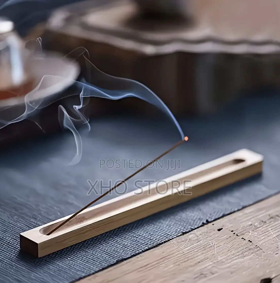 Natural Wooden Incense Holder - Round Design, Suitable for Home, Yoga