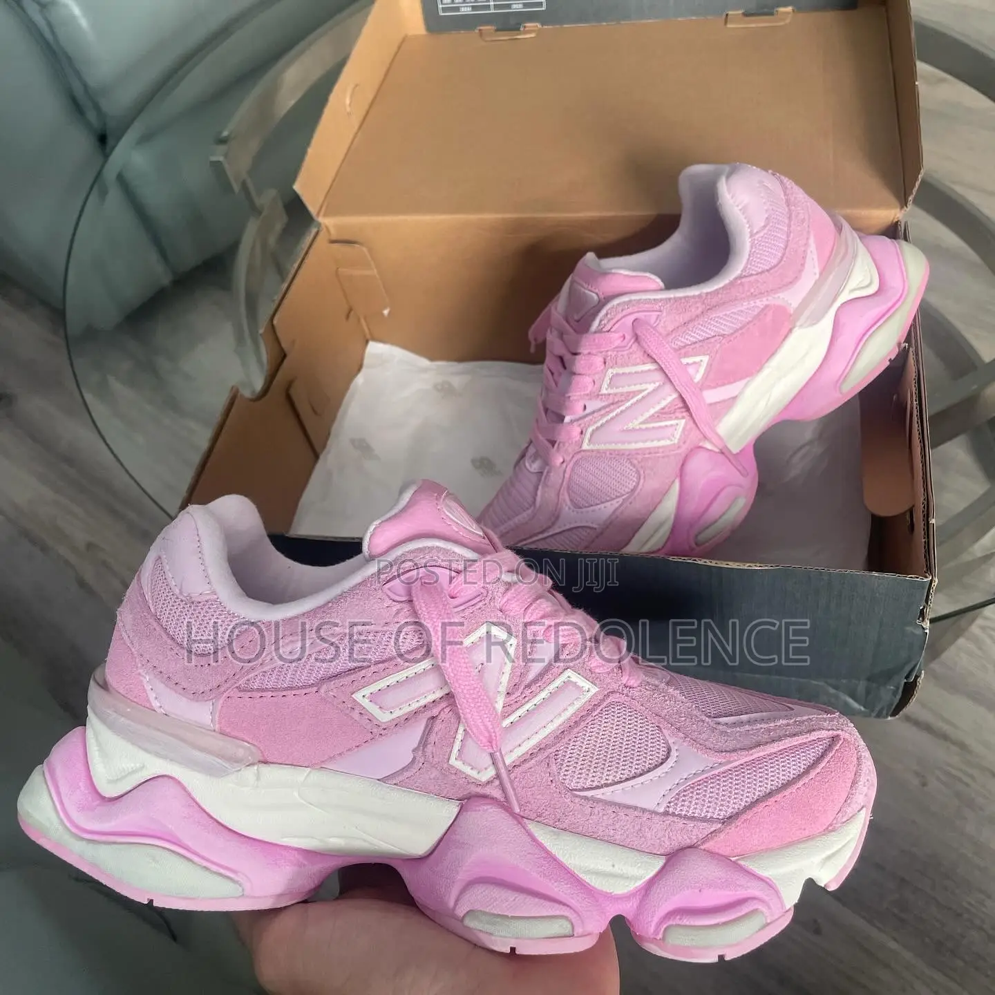 New Balance 9060 Exclusive Pink Overdye Sneakers