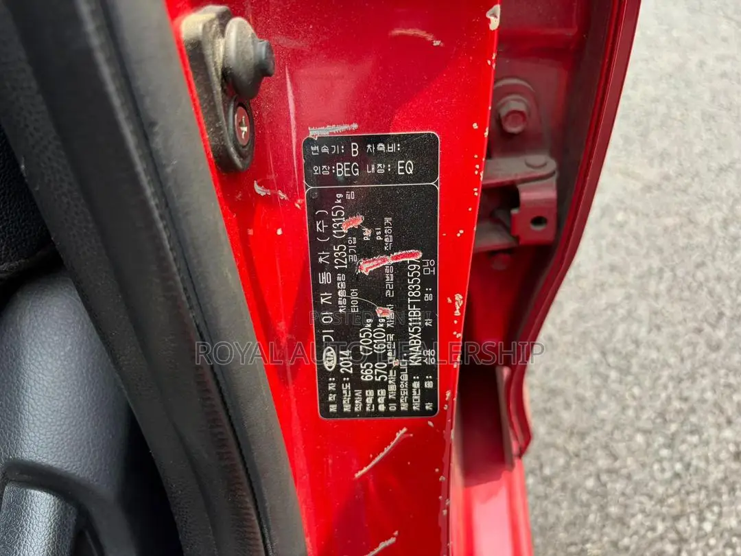 Kia Morning 2015 Red