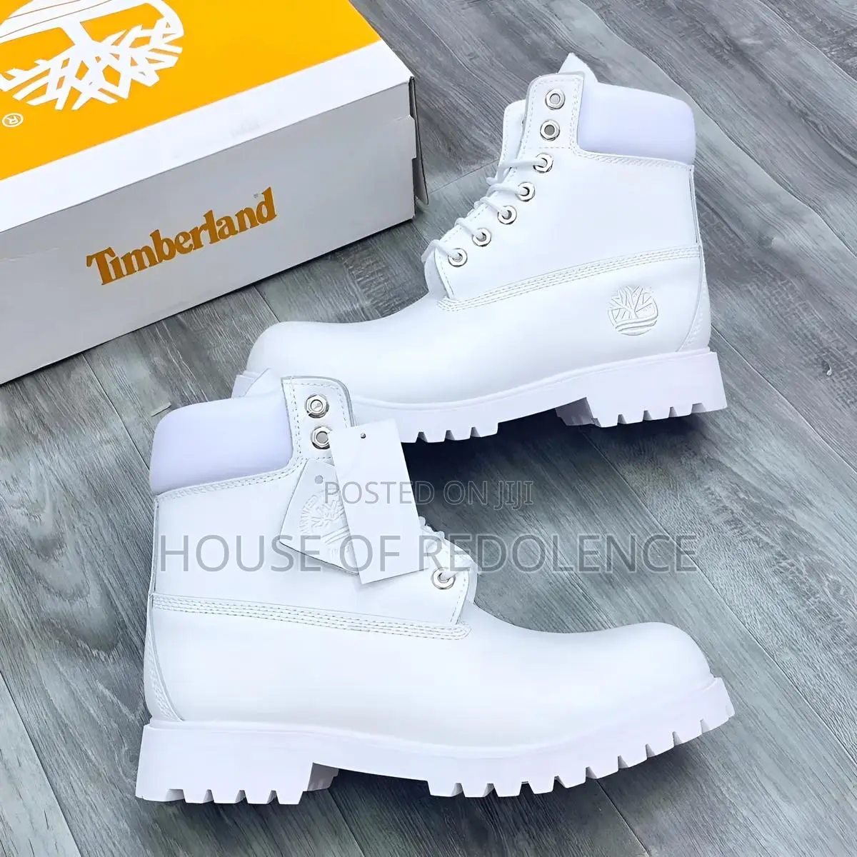 Timberland 6-Inch Premium Waterproof Ghost White Boots