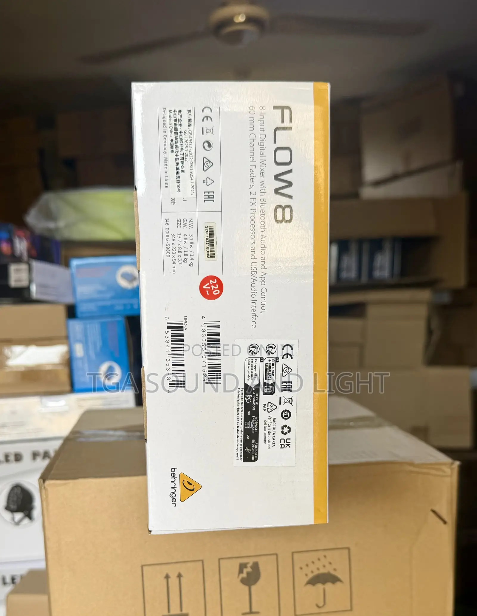 Behringer Flow 8 8-Input Digital Mixer With Bluetooth