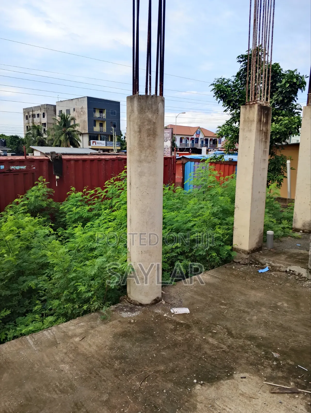 2 Plots on Main Road With an Uncompleted Structure for Sale Klagon