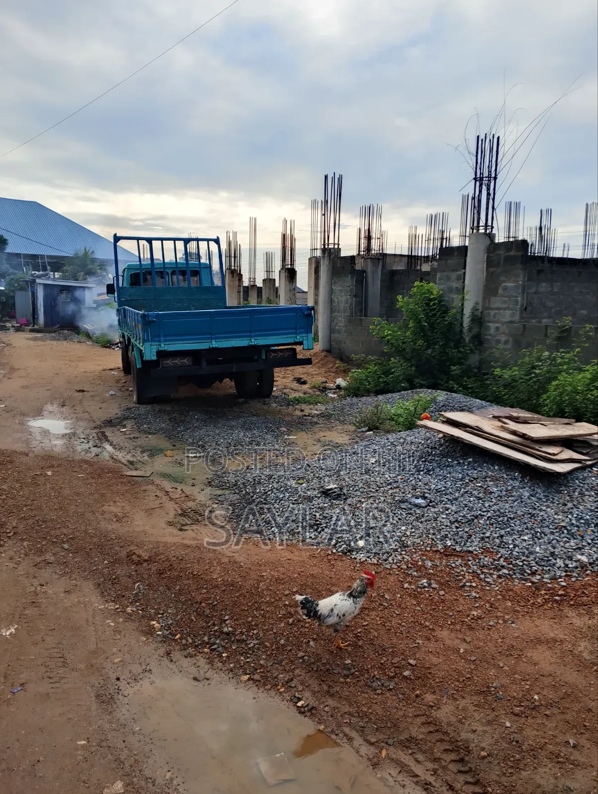2 Plots on Main Road With an Uncompleted Structure for Sale Klagon