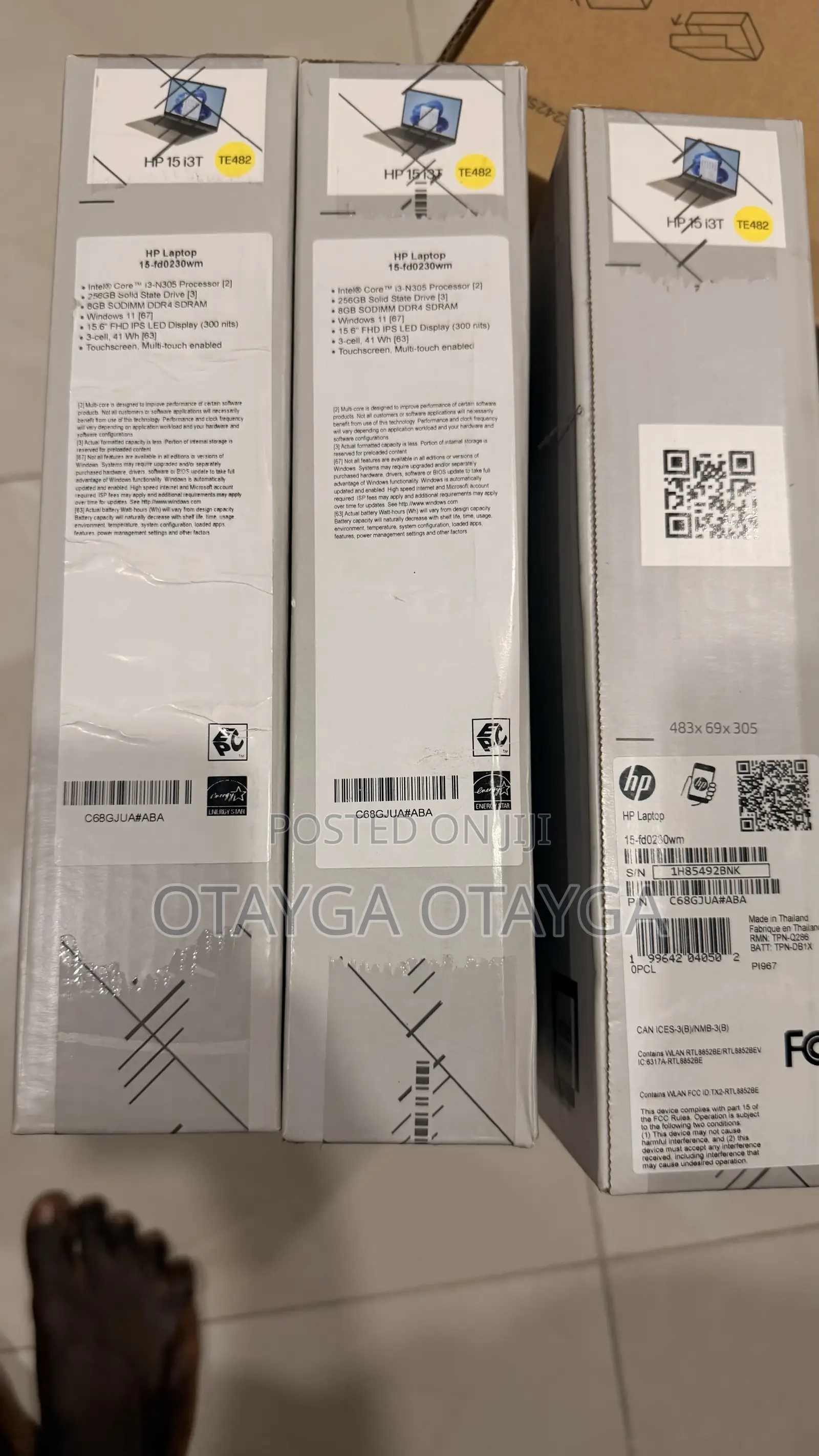 New Laptop HP 15 8GB Intel Core i3 SSD 256GB