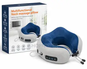 Portable U-shaped Travel Neck Massager With Vibration Heat Therapy