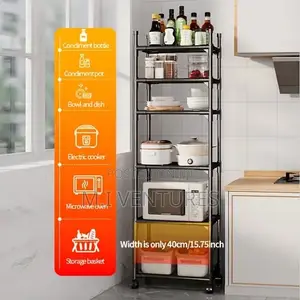 6 Tier Rolling Storage Rack