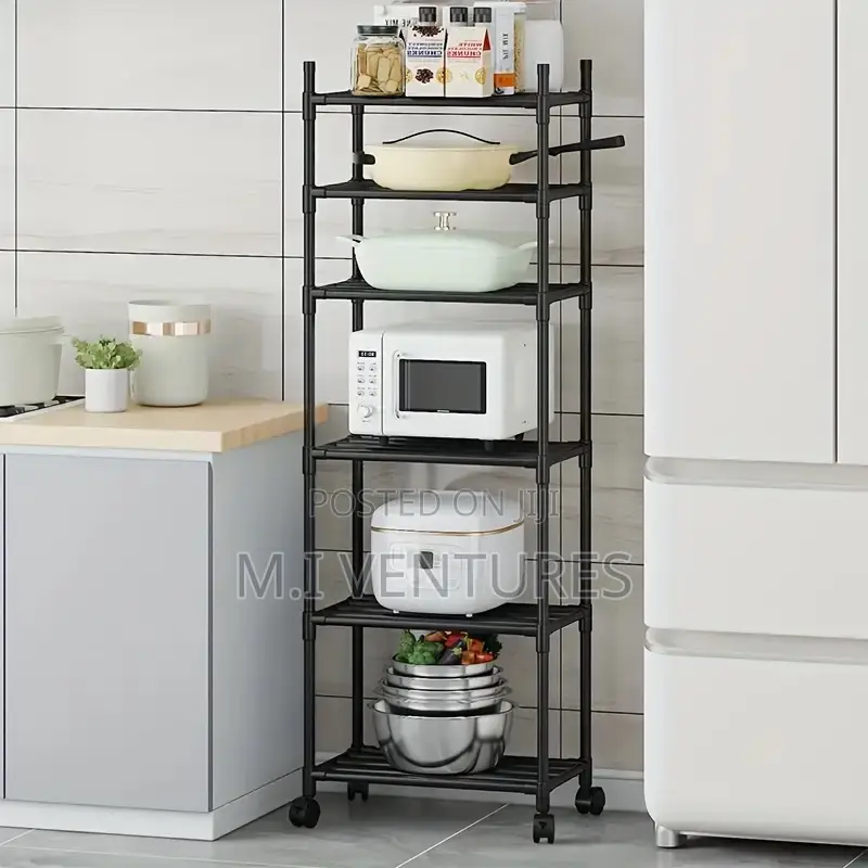 6 Tier Rolling Storage Rack