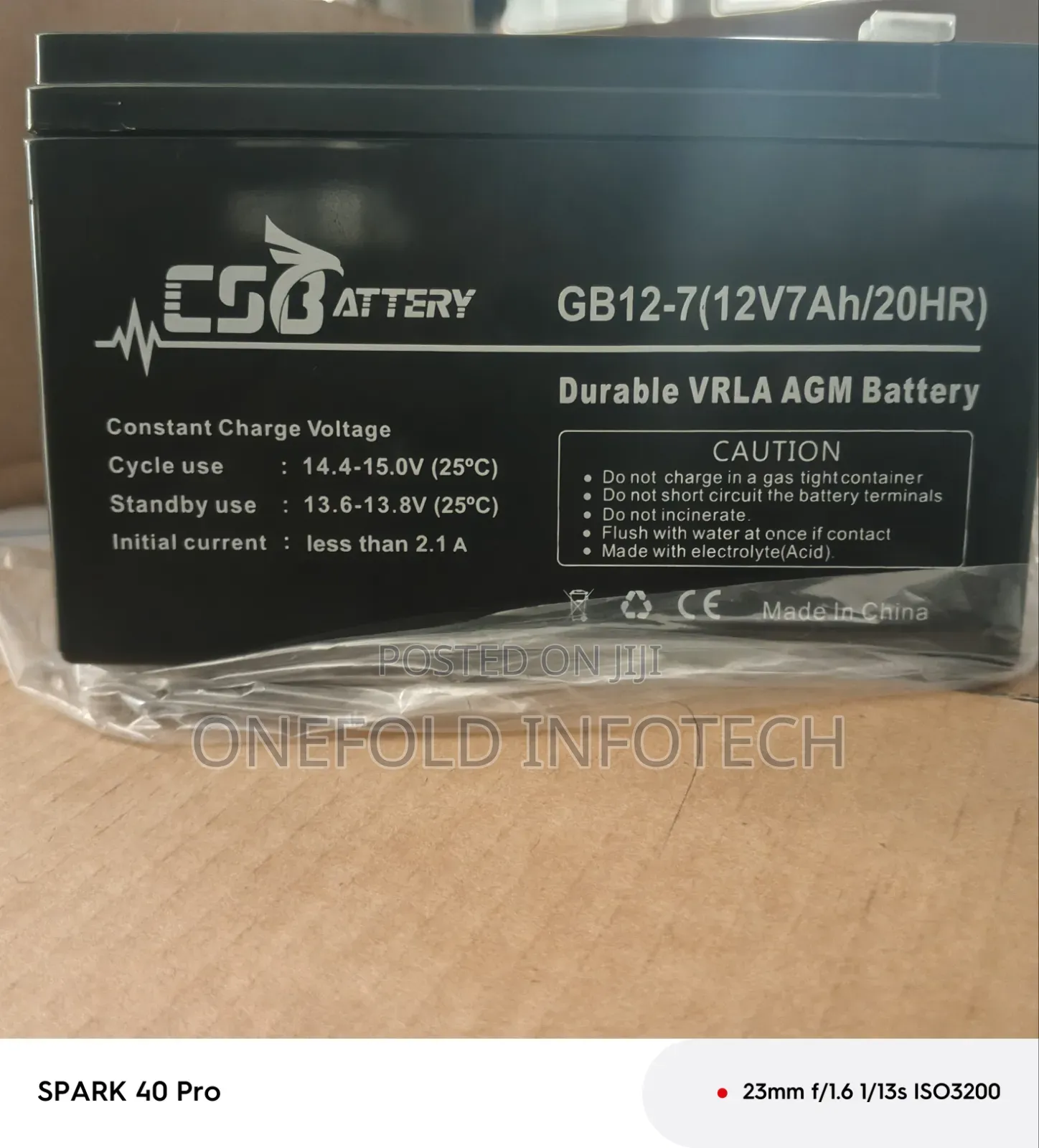 12v-7ah Battery