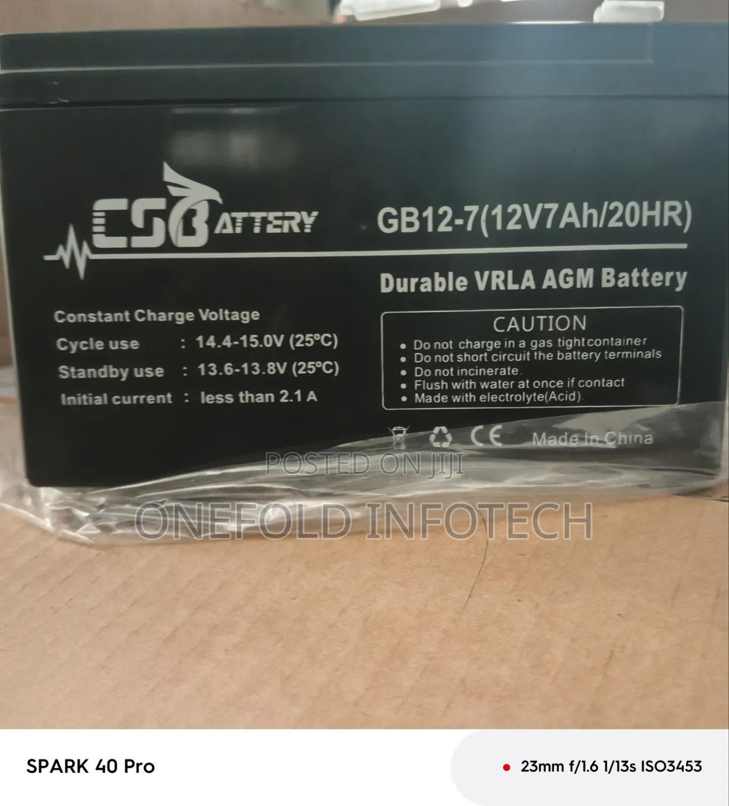 12v-7ah Battery
