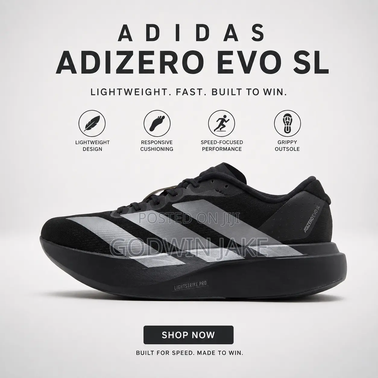 Affordable Sneakers- Adidas Original Adizero Evo | Size 40-45