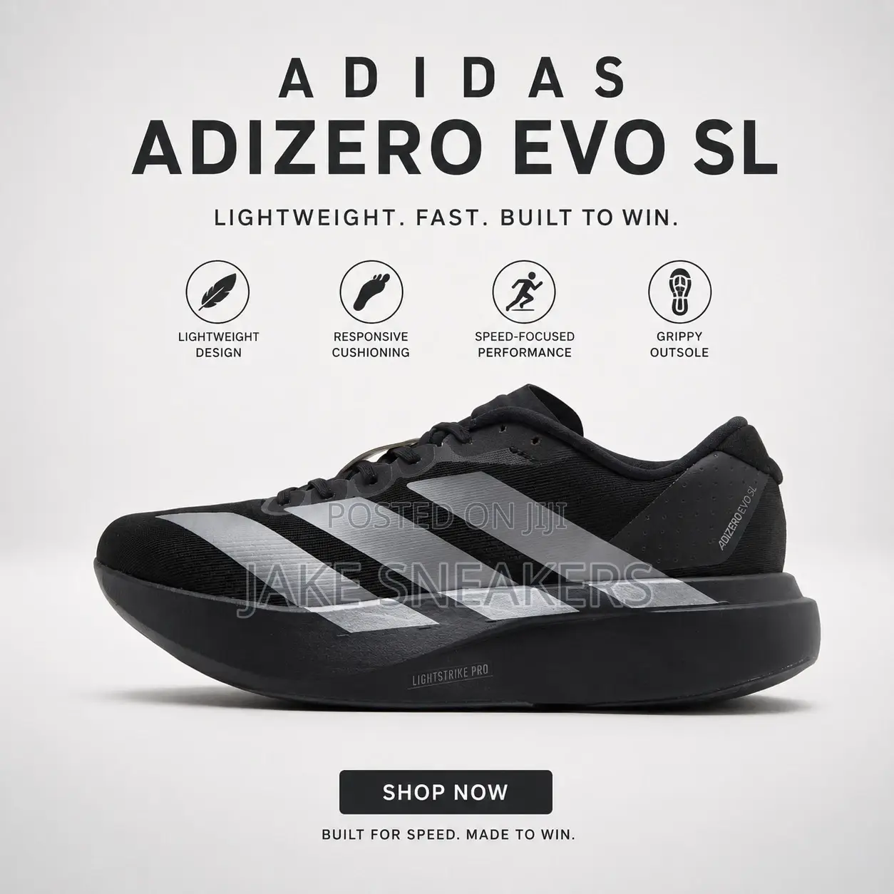 Affordable Sneakers- Adidas Original Adizero Evo | Size 40-43
