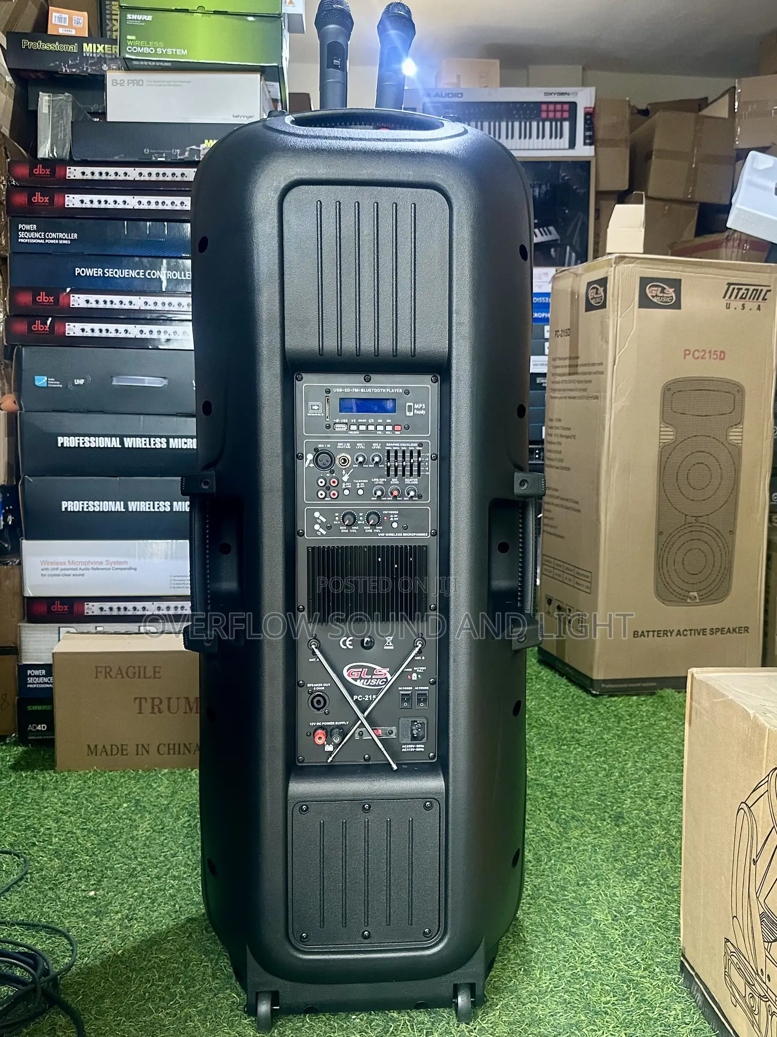 GLS Pc215d 2x15” Rechargeable Portable Loudspeaker