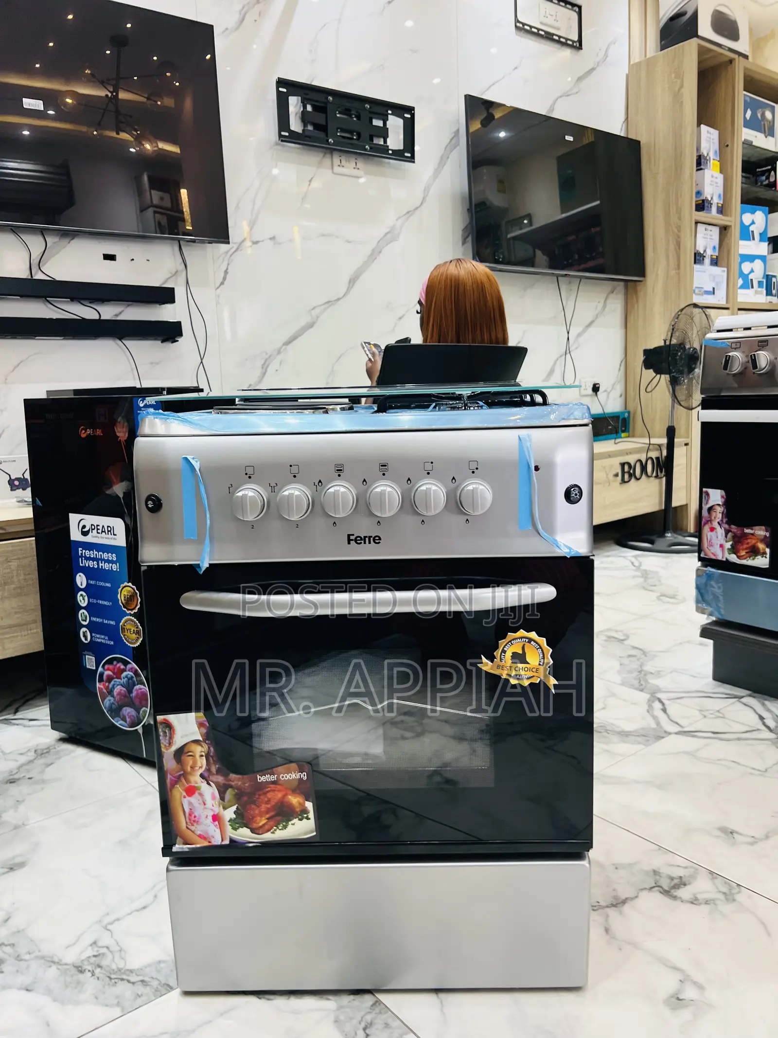 Extremely Affordable Ferre 60x60 2 Gas + 2 Electric Burner.