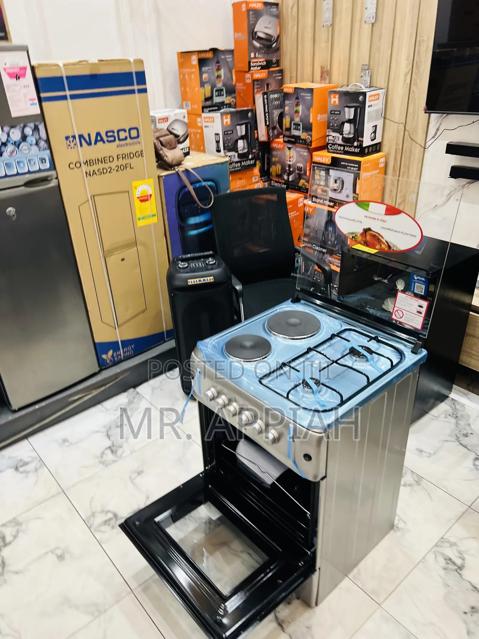Extremely Authentic Ferre 60x60 2 + 2 Burner(Oven Grill)