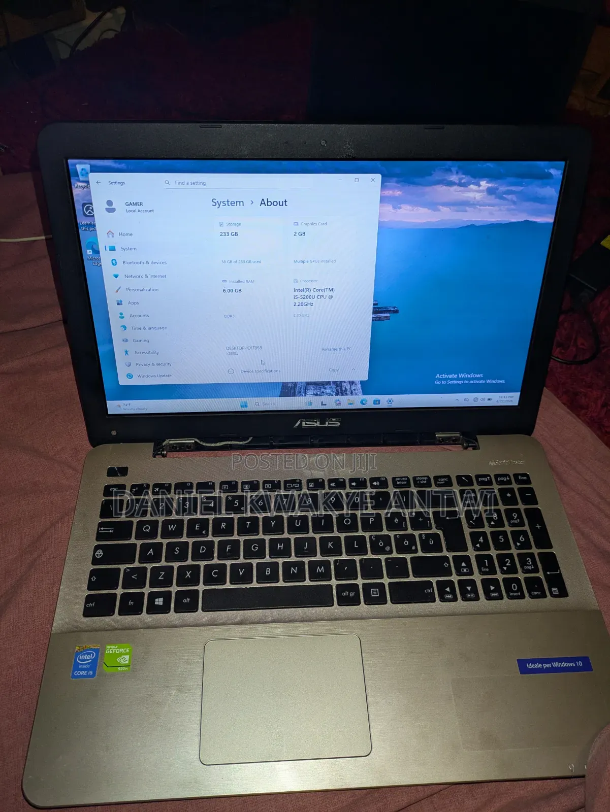 Laptop Asus X555LA 8GB Intel Core i5 SSD 256GB