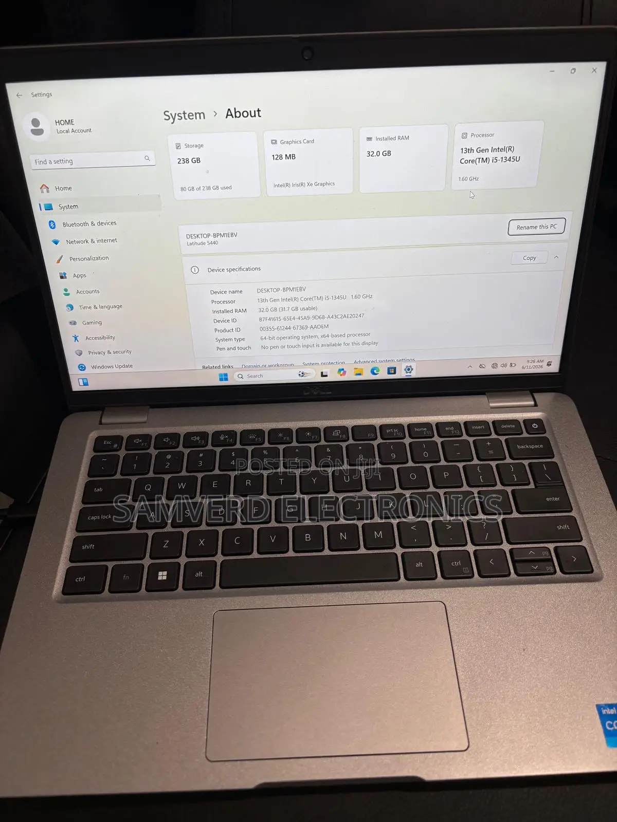 Laptop Dell Latitude 5440 32GB Intel Core i5 eMMC 256GB