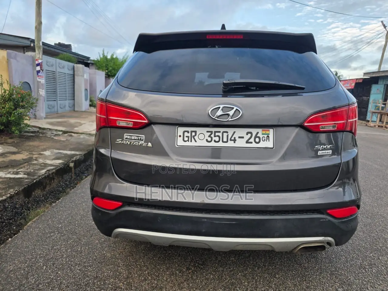 Hyundai Santa Fe Limited FWD 2016 Gray