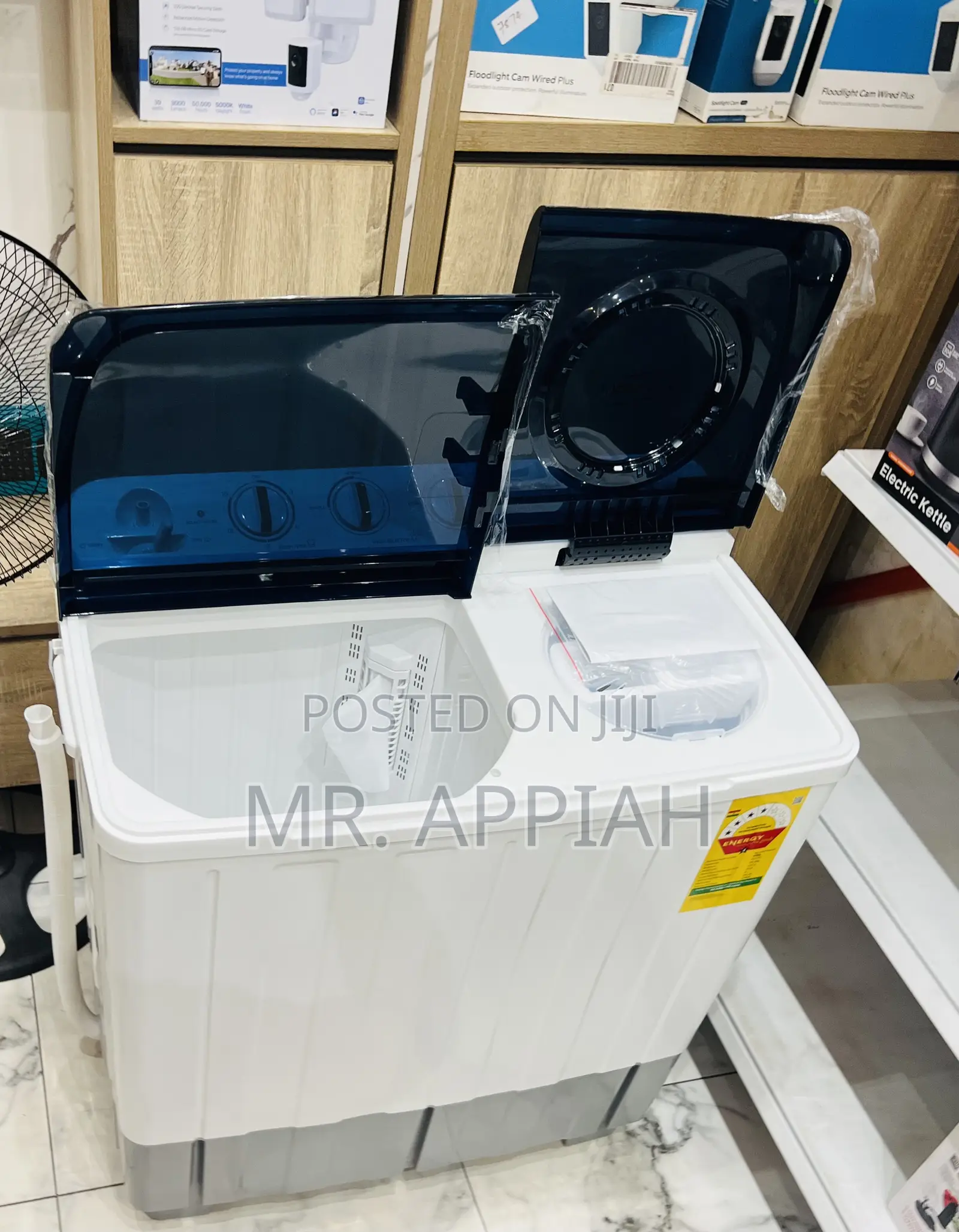 Super Classic TCL 10.5kg Semi-Auto Washing Machine(Spin Dry) White