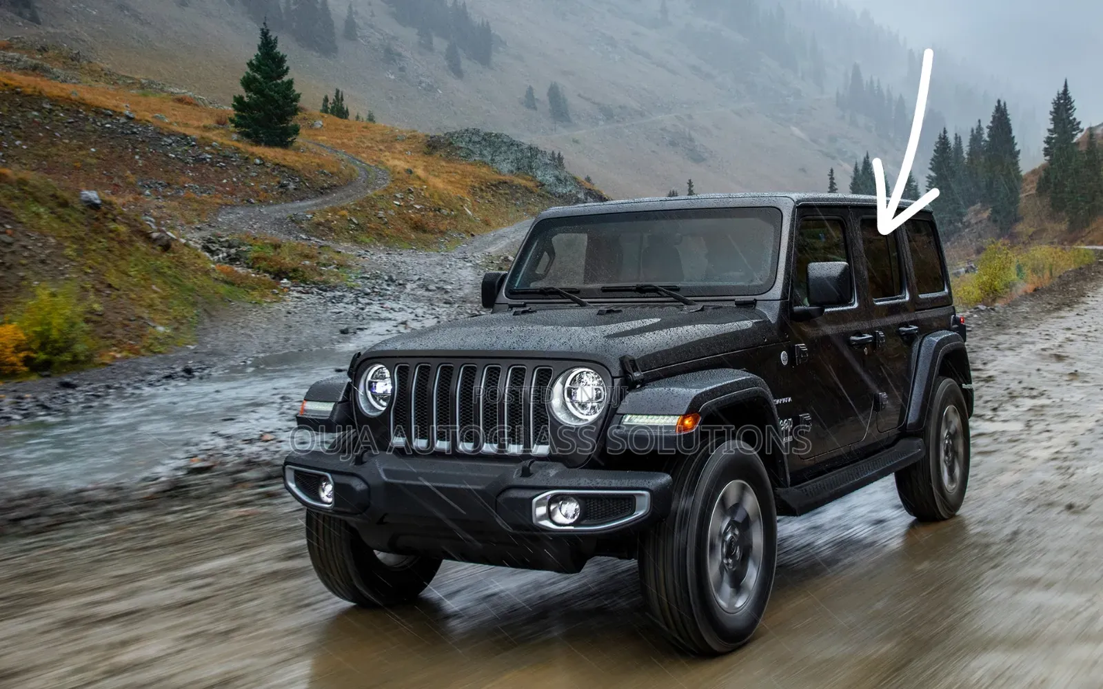 2018 Jeep Wrangler Rear Left Door Window Glass Available