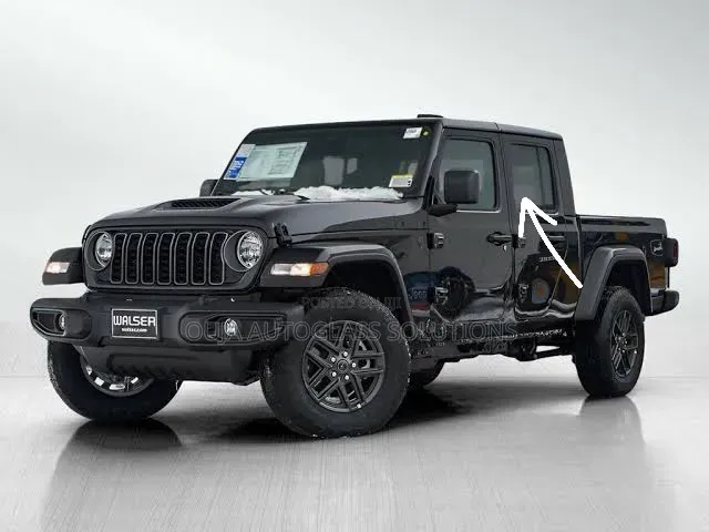 2018 Jeep Gladiator Rear Left Door Window Glass