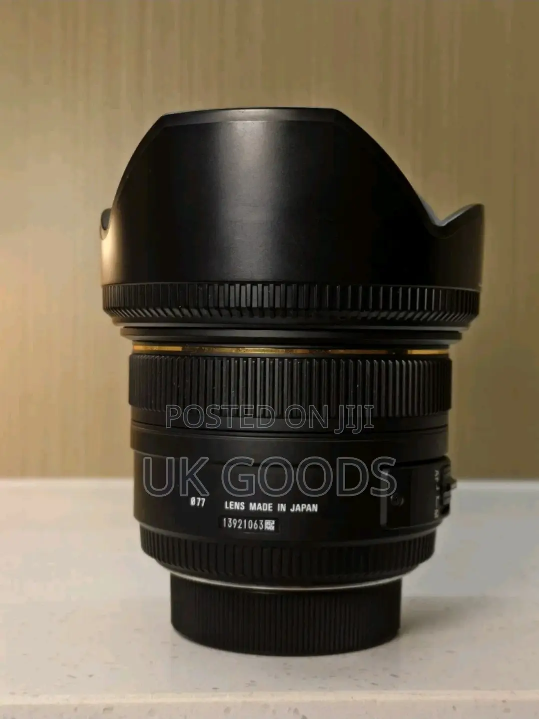 Sigma 50mm F/1.4 Ex Dg HSM Prime Lens With Lense Hood Caps for Canon