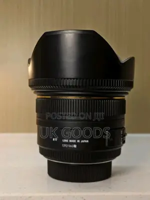 Sigma 50mm F/1.4 Ex Dg HSM Prime Lens With Lense Hood Caps for Canon