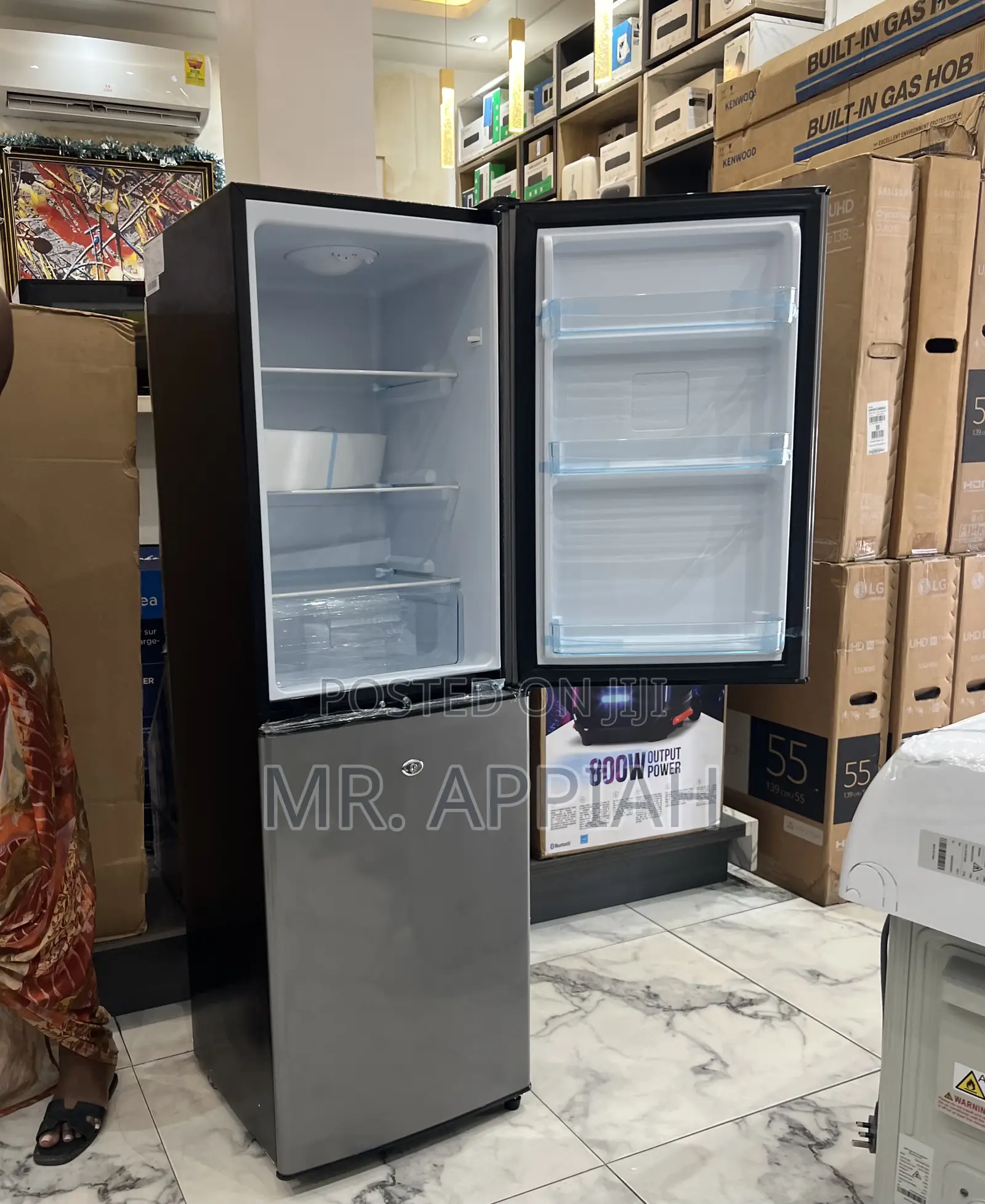 Buy Authentic Nasco Double Door Electric Refrigerator(Gray)158liters