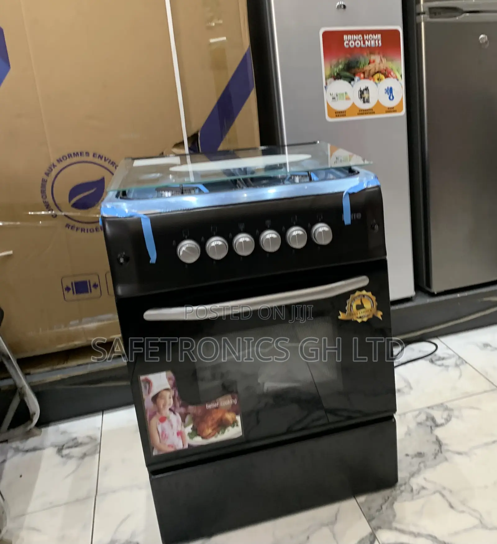 Neatly Sealed Ferre 50x60 Cm Freestanding Cooker Oven With Grill