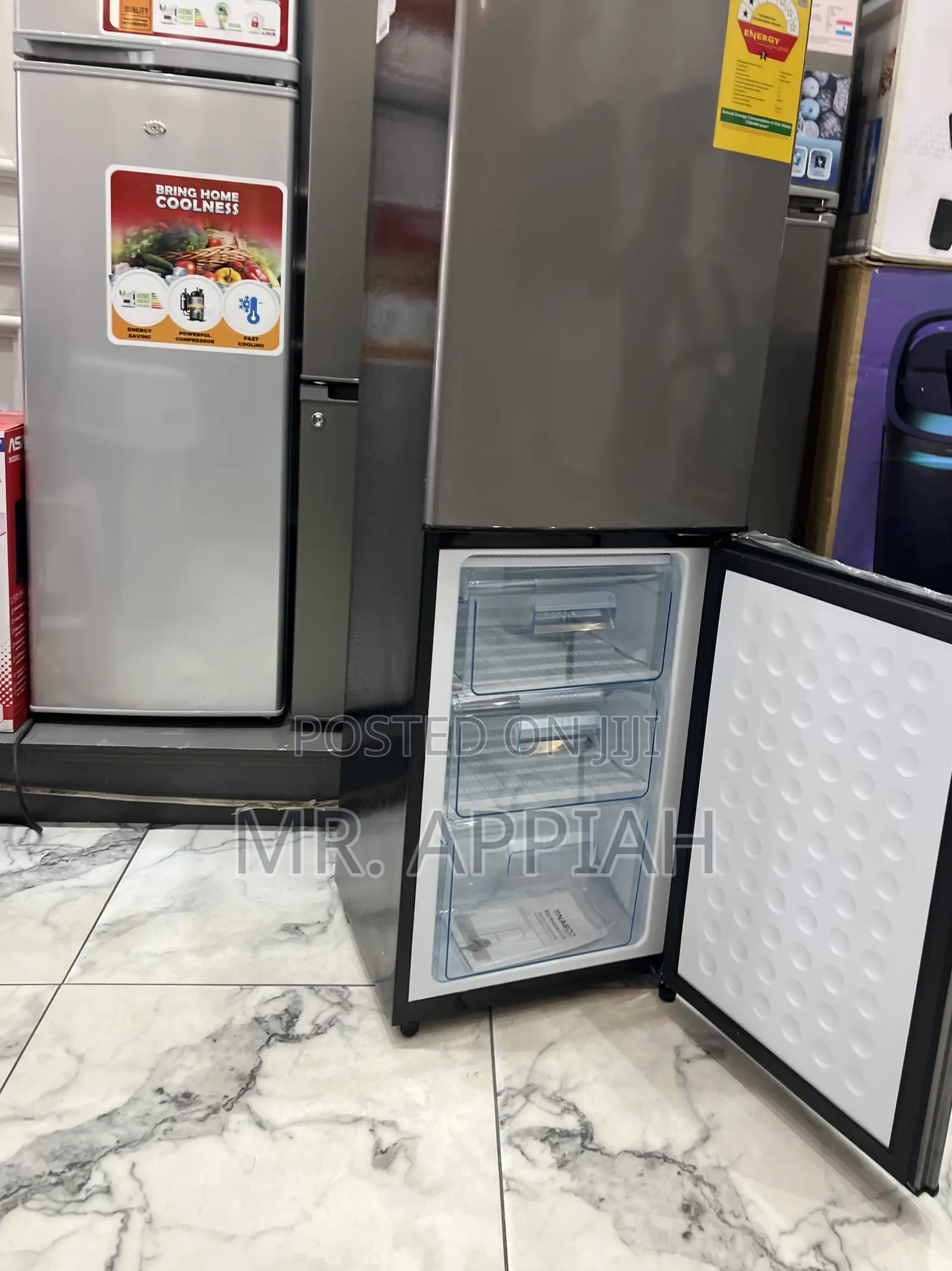 Super Durable Nasco 158l Refrigerator(Dark Gray) 