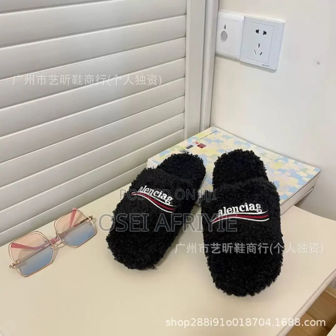 Balenciaga Furry Slides