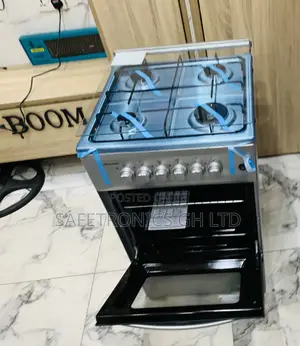 Newly Bulky 50x50 Oven Grill Volcano 4-Burner Gas Cooker Grey