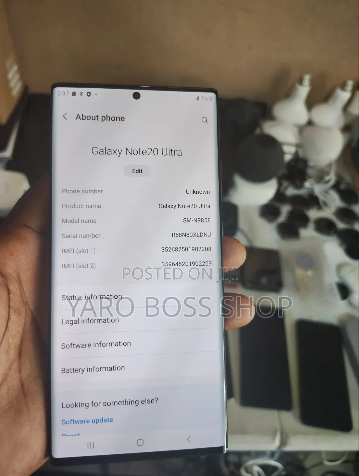 Samsung Galaxy Note 20 Ultra 256 GB Black