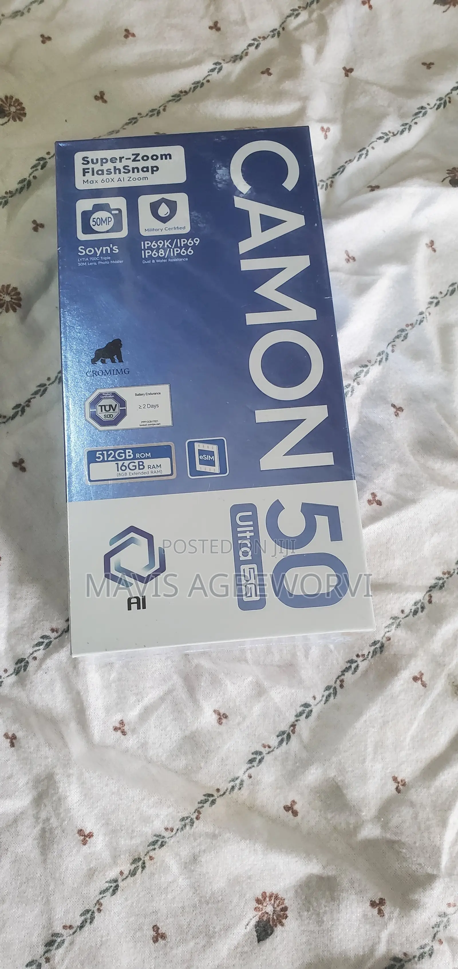 New Tecno Camon 50 Ultra 512 GB Black
