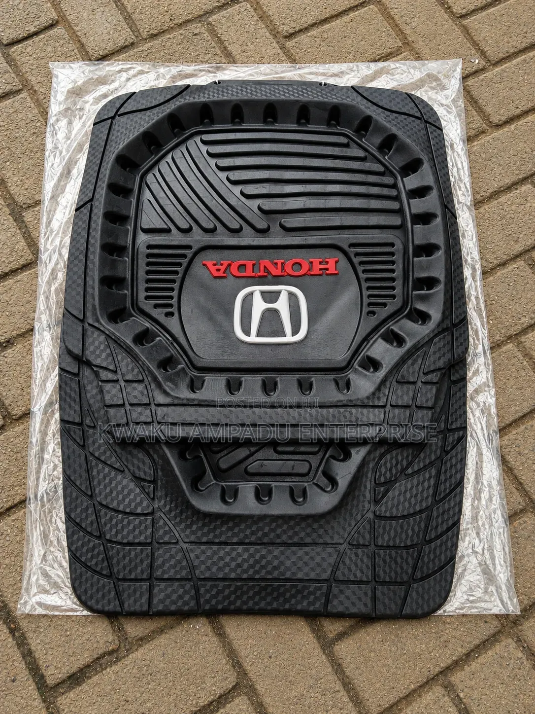 Honda Universal Heavy-Duty Rubber Car Floor Mat Set