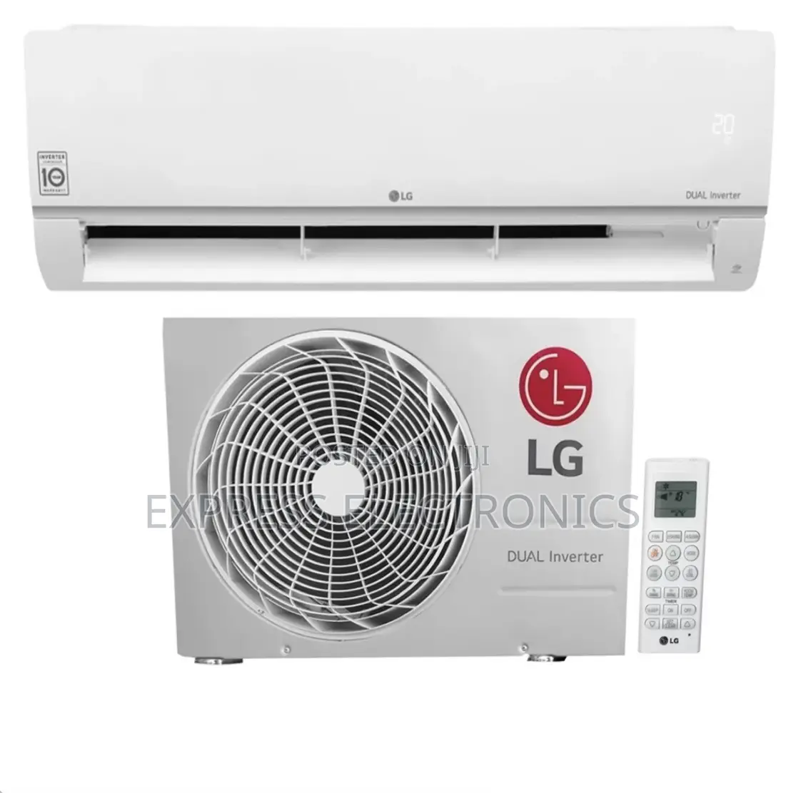 Lovely New White Dual Inverter Air Conditioner Lg 2.5hp