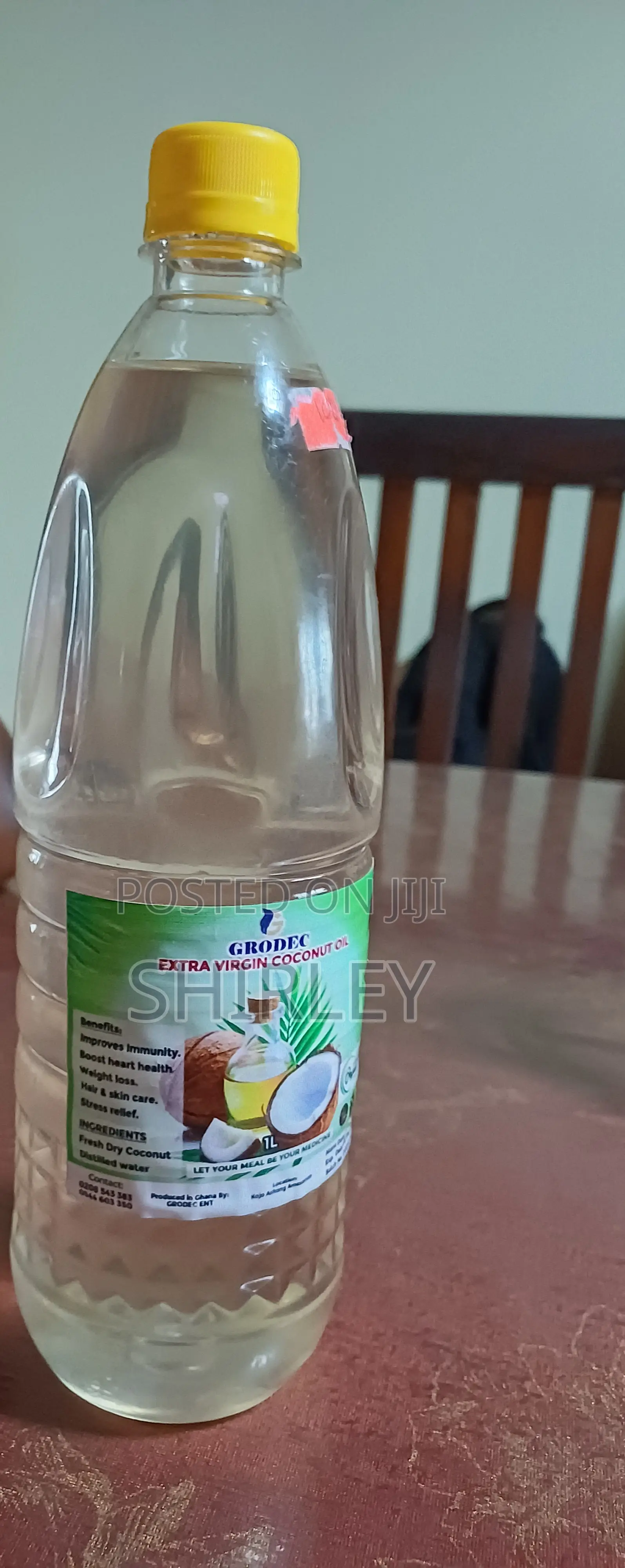 Mildly Scented Cold-Pressed Organic Coconut Oil