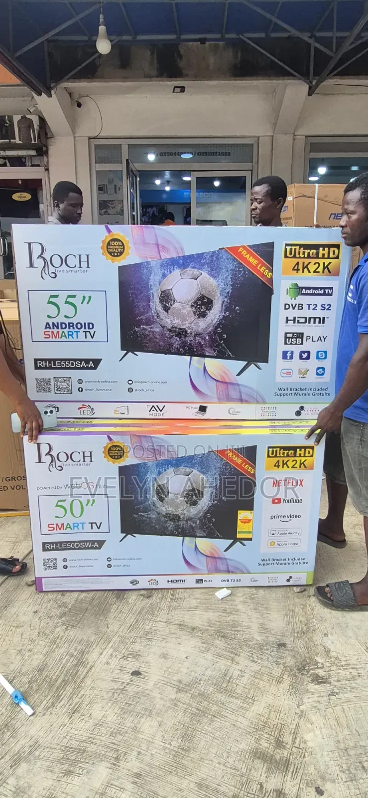 Well.Designed Roch 55 Inches Smart Android Tv Uhd for Sale