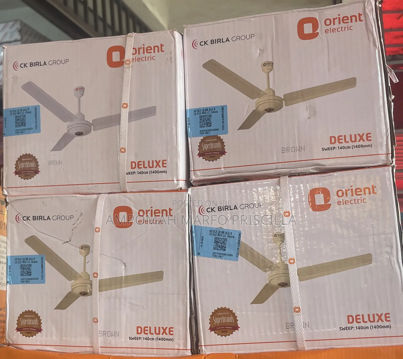 Orient Deluxe Ceiling Fan