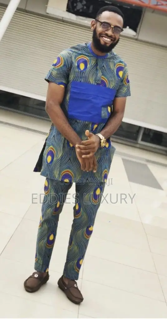 Distinct African Print Kaftan for Men