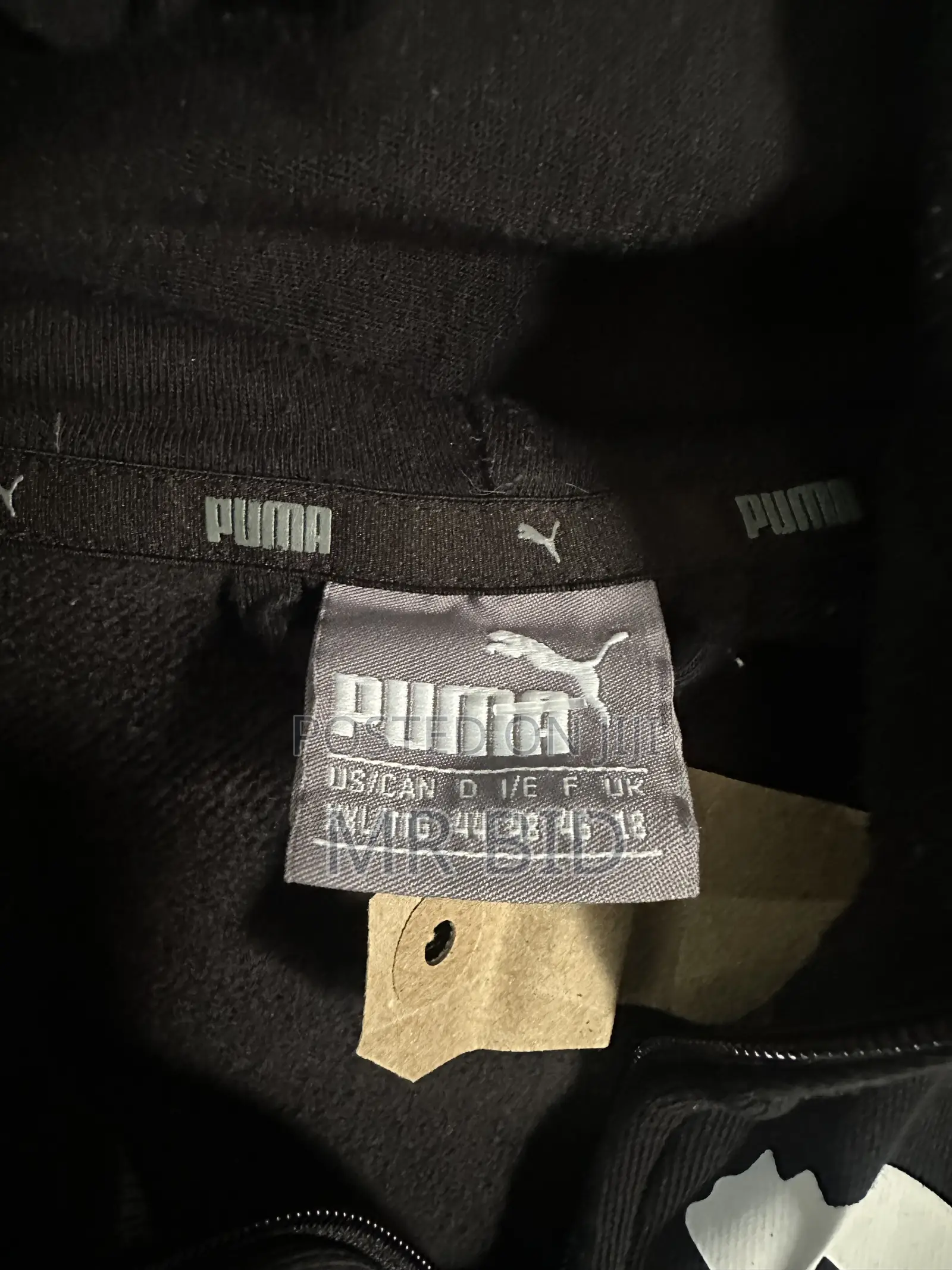 Original Puma Black Zip-Up Hoodie