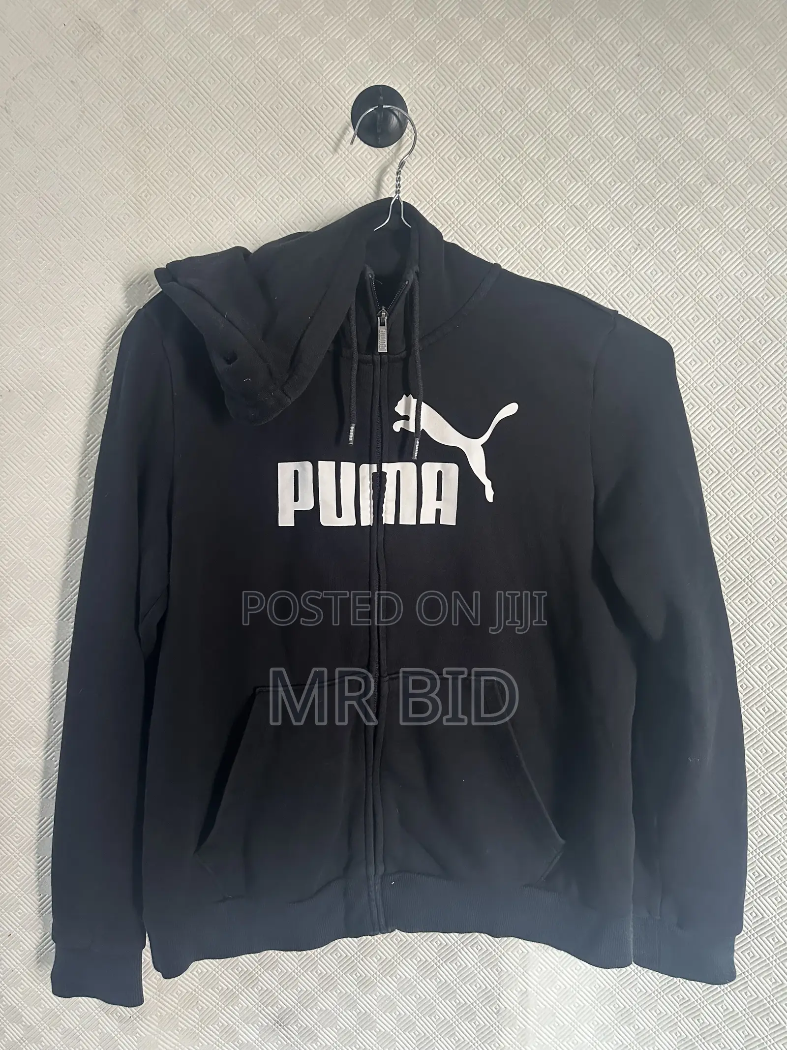 Original Puma Black Zip-Up Hoodie