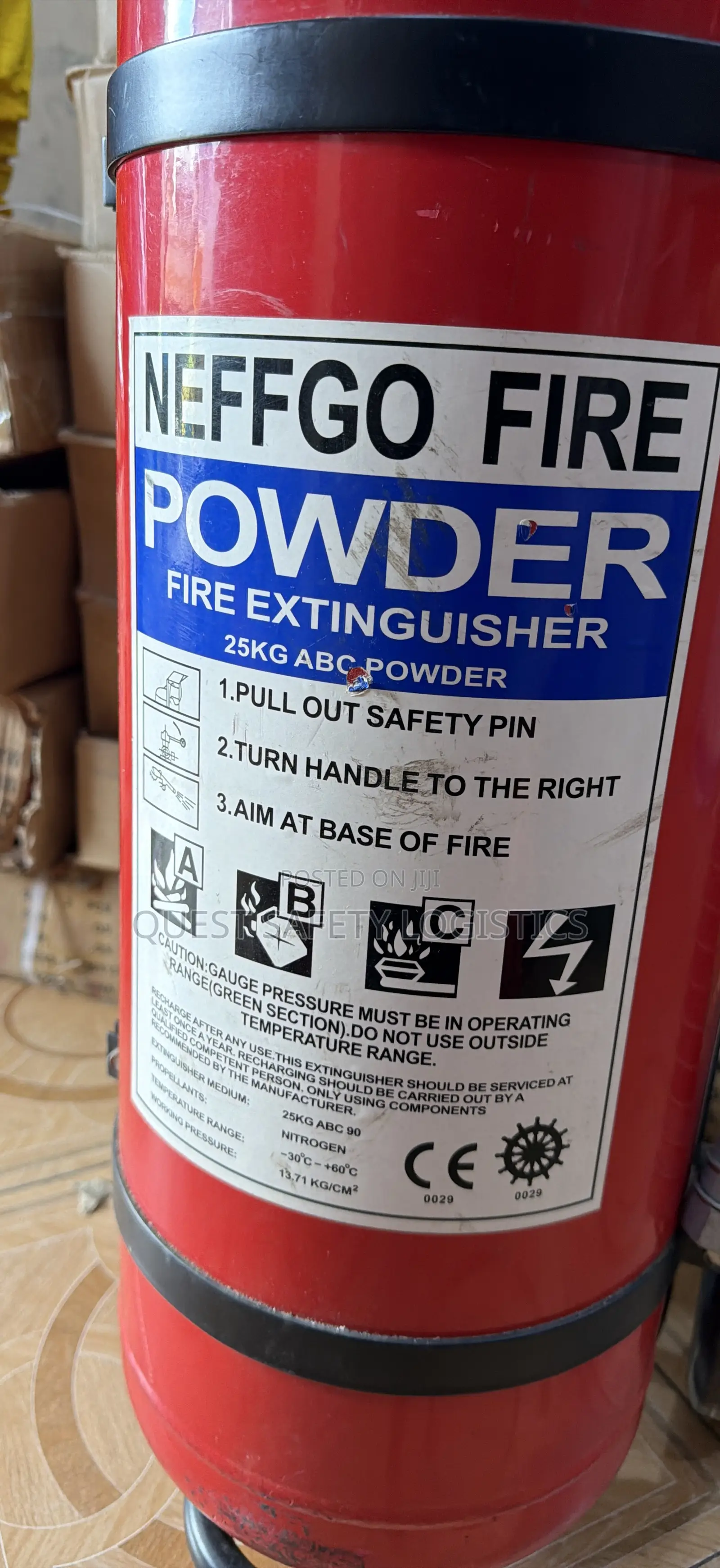 25kg Abc Powder Fire Extinguisher